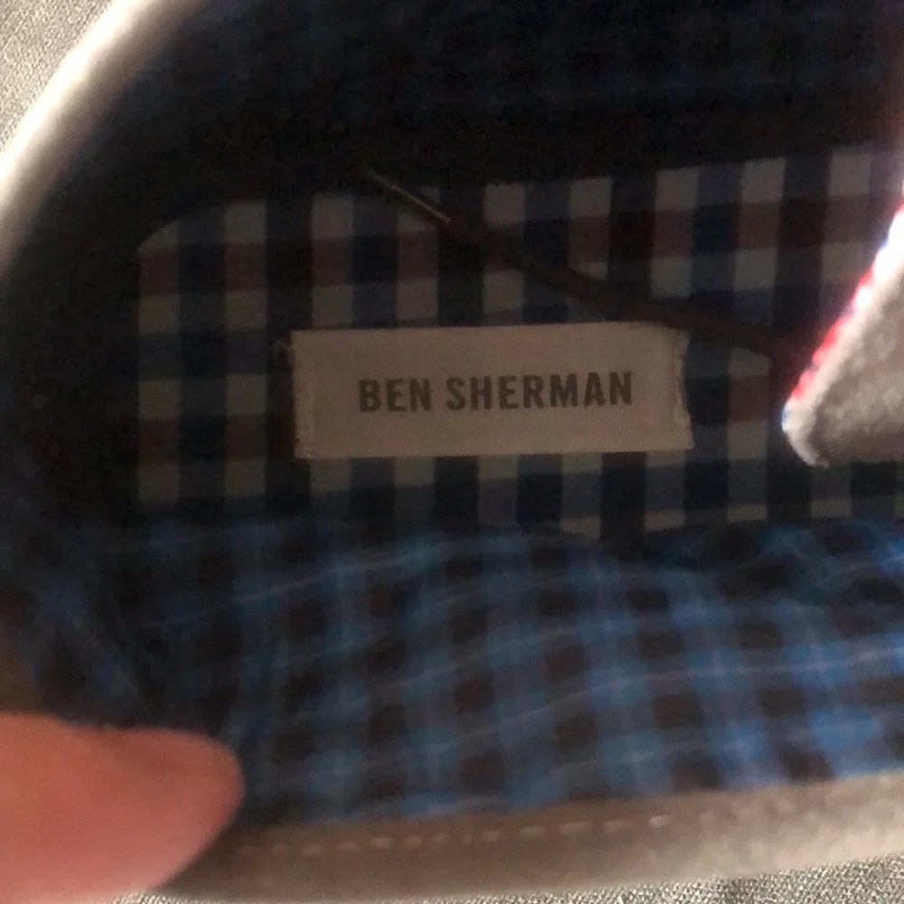 Ben Sherman Gray Suede/Linen Chukka Boot Sz 13
